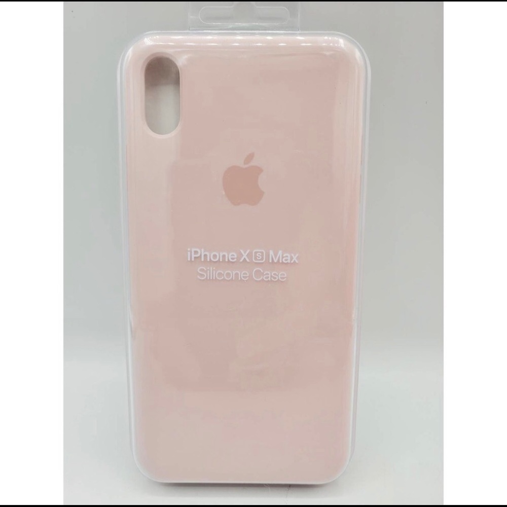 New Apple iPhone XS Max Silicone Case in Pink Sand